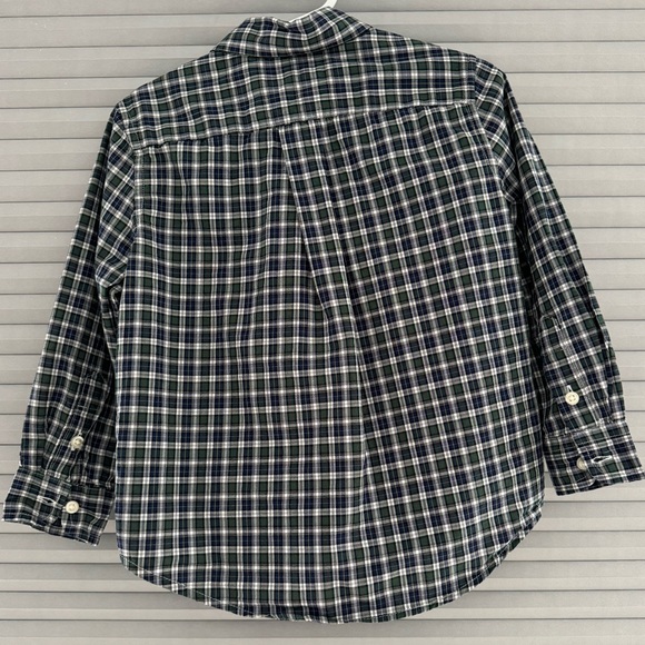 Polo Ralph Lauren Plaid Cotton Poplin Boxy Shirt Size 3T - Picture 4 of 4